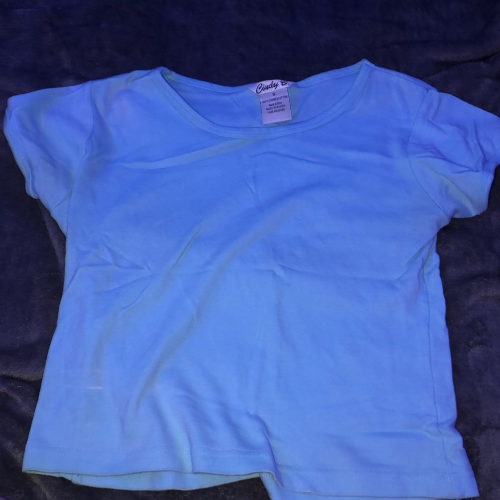 Baby Blue Crop Top